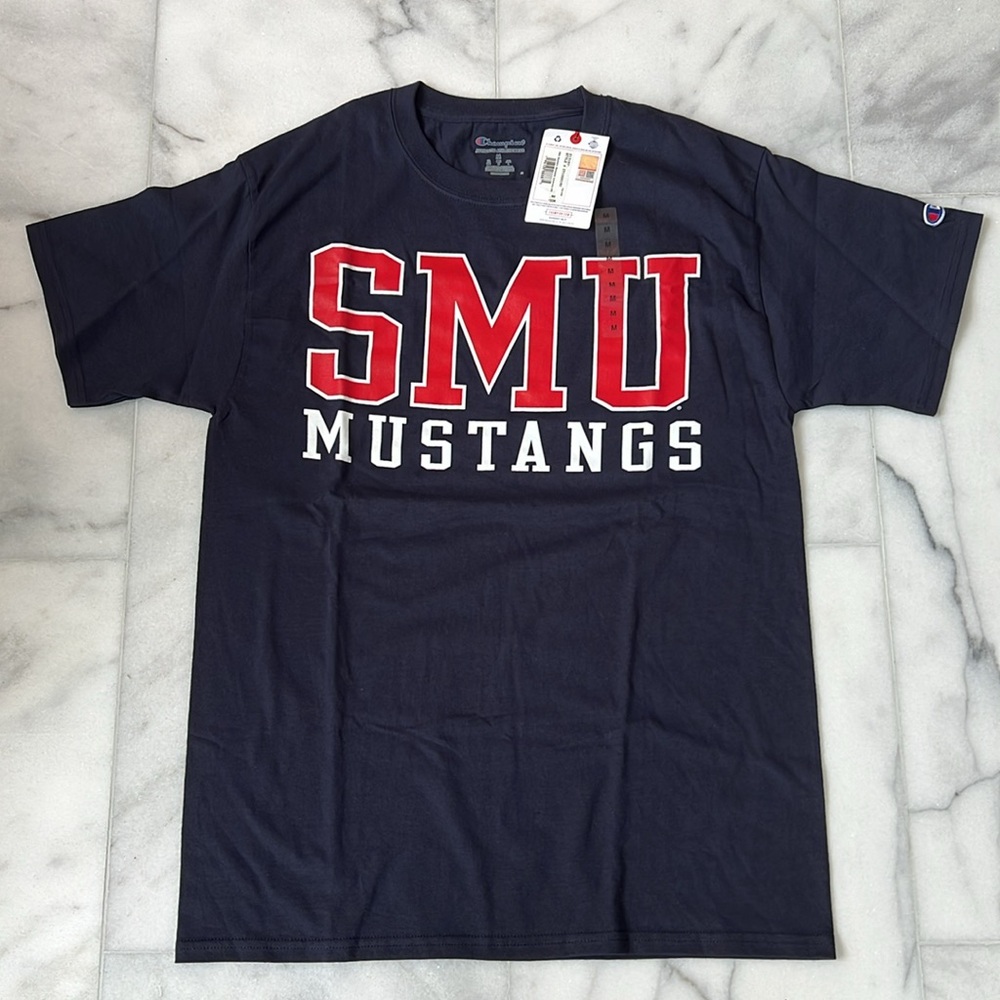Bundle of 4 SMU Southern Methodist Mustangs Champion Wrangler T-Shirts - Size M - Picture 2 of 14